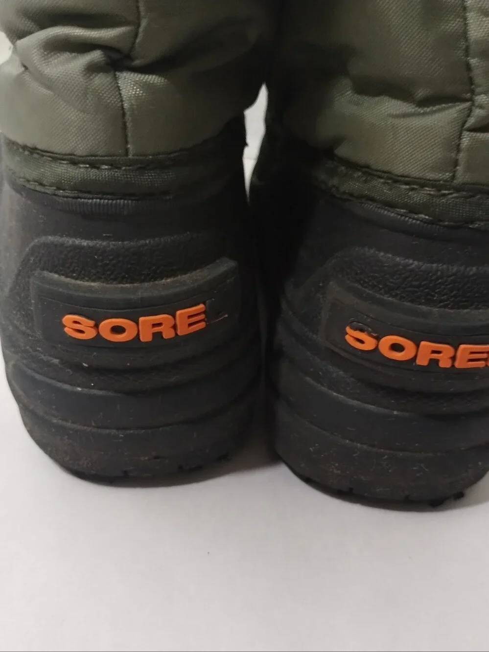 SOREL Kids' Olive Green Snow Commander Winter Boots